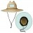 Lifeguard Hollow Straw Hat With Custom Patch