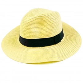 Wide Brim Straw Panama Hat