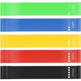 Yoga Resistance Band Set with Carry Pouch