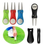 Custom Golf Divot Repair Fork With Ball Marker