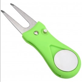 Custom Golf Divot Repair Fork With Ball Marker