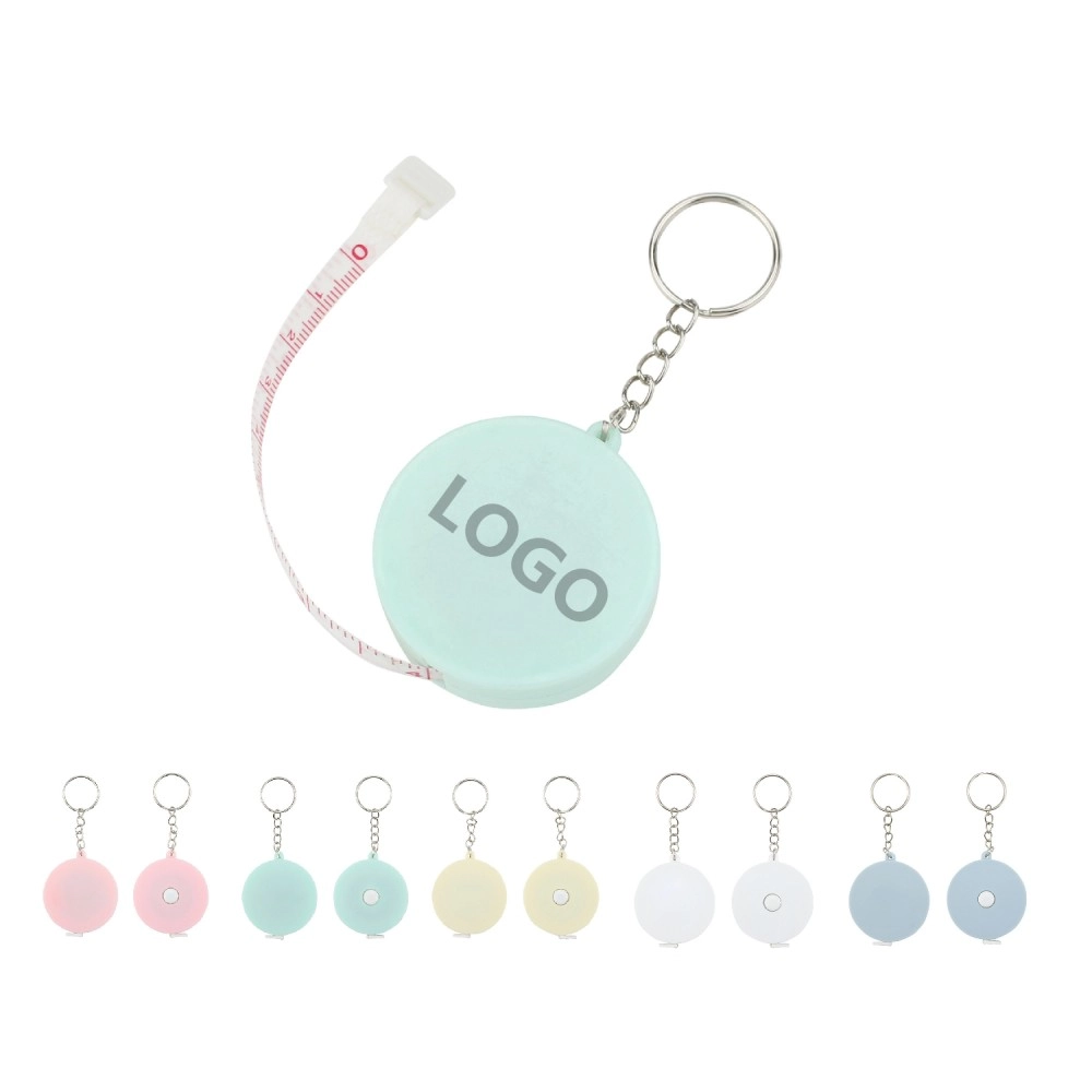 Round Tape Measure Keychain