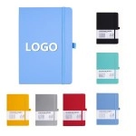 PU A5 Notebook with Elastic Strap and Pen Loop