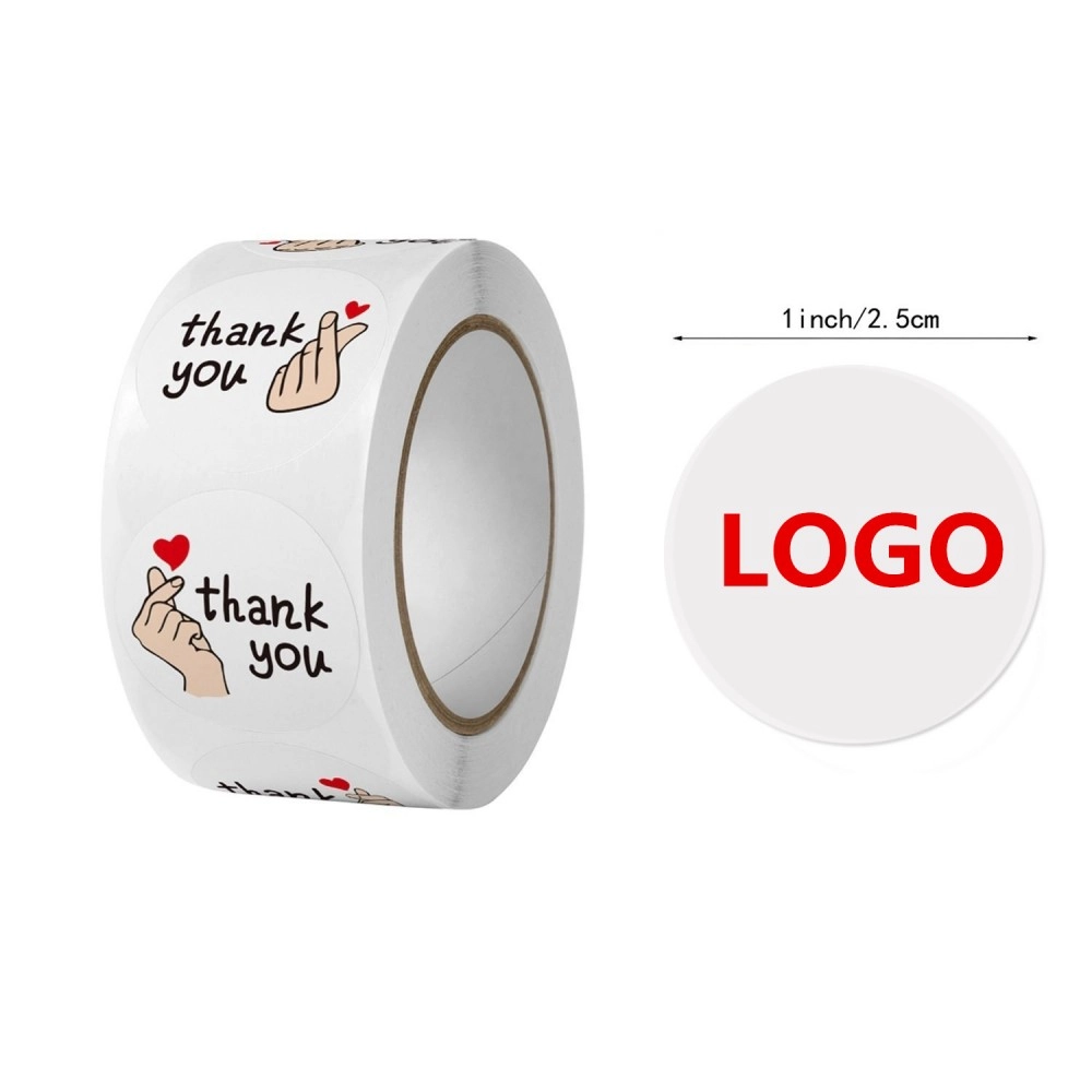 4-Color Process Circular Labels On A Roll 