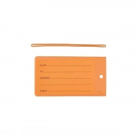 Clear PVC Luggage Tags With Strap