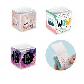 Custom 2.75" Full color Post-it Note Cube Paper Brick Custom 2.75" Full color Post-it Note Cube Paper Brick