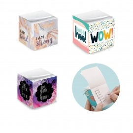 Custom 2.75" Full color Post-it Note Cube Paper Brick Custom 2.75" Full color Post-it Note Cube Paper Brick